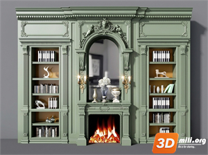 Decorative cabinet Skp Files